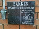 BAKKES Rina 1939-2014