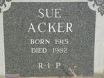 ACKER Sue 1915-1982