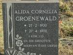 GROENEWALD Alida Cornelia 1930-1978