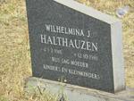 HALTHAUZEN Wilhelmina J. 1918-1981