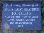 ROGERS Mavis Daisy Beatrice 1914-2004