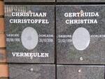 VERMEULEN Christiaan Christoffel 1950-2008 & Gertruida Christina 1954- 