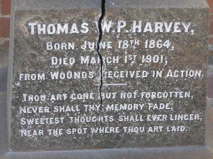 HARVEY Thomas W.P. 1864-1901