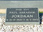 JORDAAN Paul Abraham 1930-1983