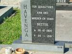HAVENGA Bettie 1900-1991