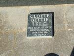 CLOETE Bettie 1933-2010
