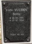 VUUREN Bettie, van 1921-2014