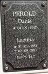 PEROLD Danie 1947- & Laetitia 1951-2012