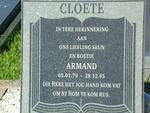 CLOETE Armand 1970-1995