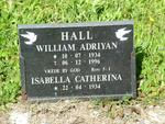 HALL William Adriyan 1934-1996 & Isabella Catherina 1934-