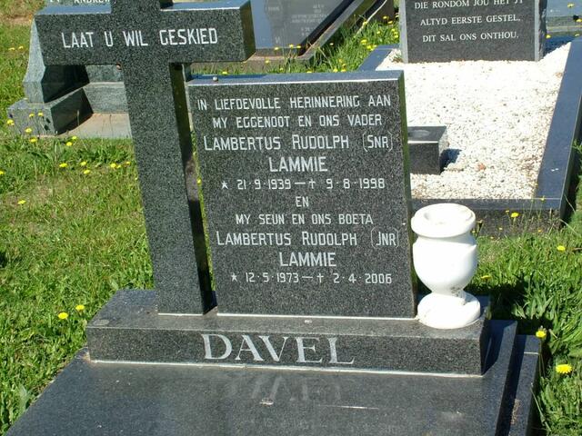 DAVEL Lambertus Rudolph 1939-1998 :: DAVEL Lambertus Rudolph 1973-2006