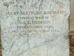 HERBERT Mary Matilda nee BAUMANN 1851-1884