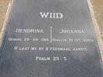 WIID Hendrina Johanna 1918-2003