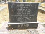 KEMP Frederick W. 1894-1968 & Edith Isabella 1897-1977