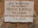 WEIDEMAN Markus Albertus 1867-1954