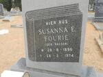 FOURIE Susanna E. nee BASSON 1896-1974