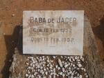 JAGER Baba, de 1952-1952
