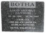 BOTHA Louis Jacobus 1940-2007