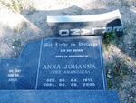 SUTHERLAND Anna Johanna nee ARANGIES 1911-2005