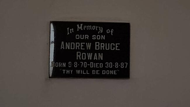 ROWAN Andrew Bruce 1970-1987