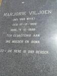 VILJOEN Marjorie nee VAN WYK 1908-1996