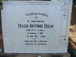 HOLM Hulda Antonie -1922