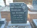 HEERDEN Anna Susanna Magdalena, van nee LE ROUX 1890-1975