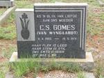 GOMES C.S. nee VAN WYNGAARDT 1905-1971