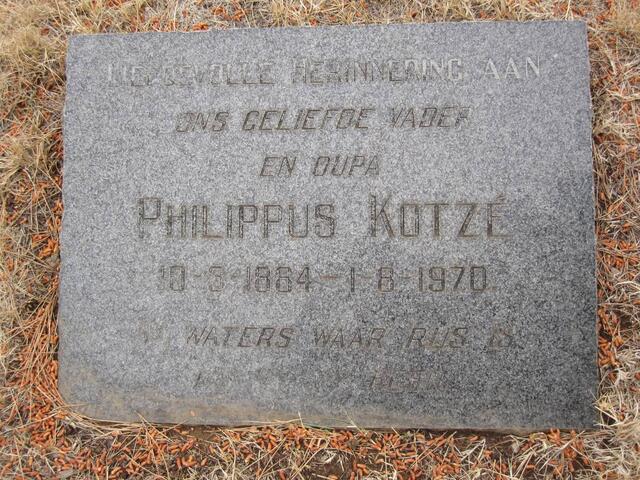 KOTZÉ Philippus 1884-1970