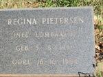 PIETERSEN Regina nee LOMBAARD 1932-1984