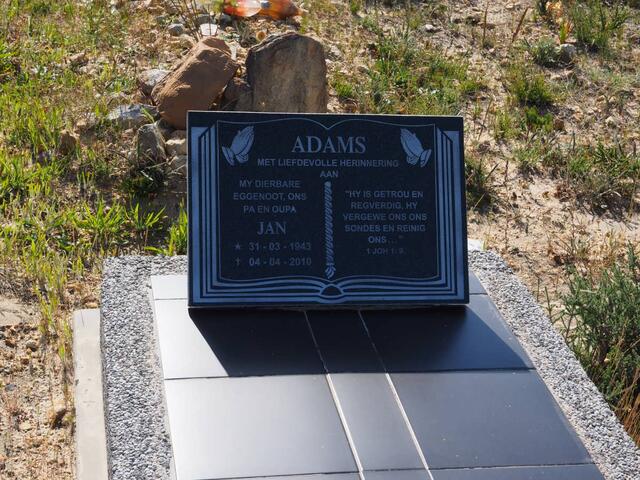 ADAMS Jan 1943-2010