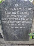 FRANKLIN Editha Clare -1937