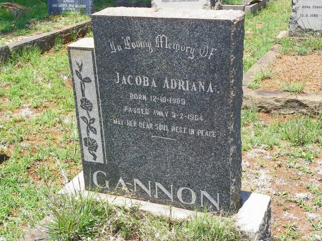 GANNON Jacoba Adriana 1909-1964