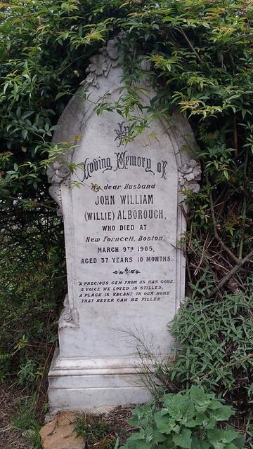 ALBOROUGH John William -1905