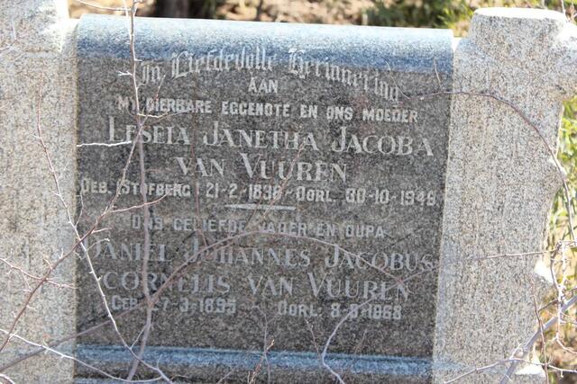 VUUREN Daniel Johannes Jacobus Cornelis, van 1895-1968 & Leseia Janetha Jacoba STOFBERG 1898-1948
