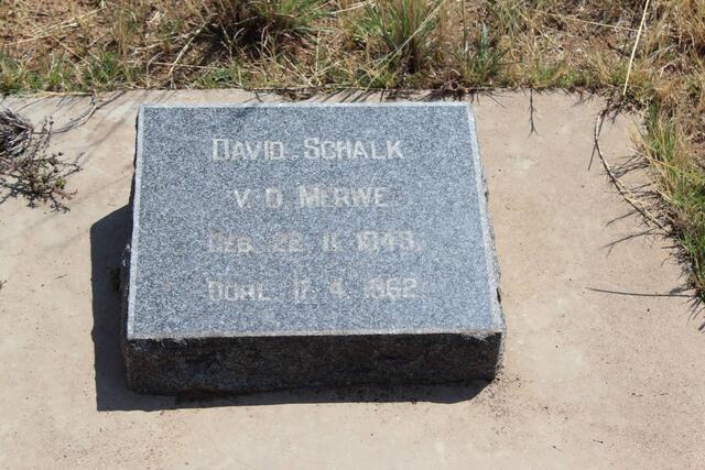 MERWE David Schalk, v.d. 1943-1962