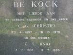KOCK C.G., de 1897-1970 & G.L. 1902-1985