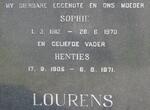 LOURENS Henties 1905-1971 & Sophie 1912-1970
