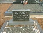 PLOOY Paulina Maria, du 1911-1973