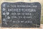 FERREIRA Andries 1949-1949