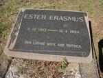 ERASMUS Ester 1917-1964