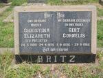 BRITZ Gert Cornelis 1896-1960 & Christina Elizabeth POTGIETER 1898-1978