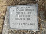 KLERK Gert, de 1930-1930