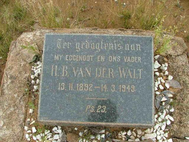WALT H.B., van der 1892-1949