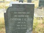 ROUX Catherina E., le 1939-1960