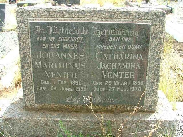 VENTER Johannes Marthinus 1890-1955 & Catharina Jachamina 1898-1978