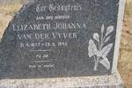 VYVER Elizabeth Johanna, van der 1877-1945
