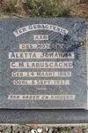 LABUSCHAGNE Aletta Johanna C.M. 1889-1937