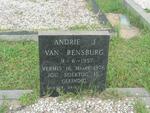 RENSBURG Andrie, J. van 1957-1976