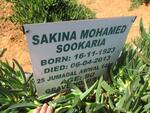 SOOKARIA Sakina Mohamed 1923-2013
